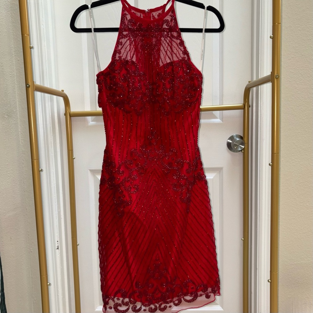 Sherri Hill beaded mini dress